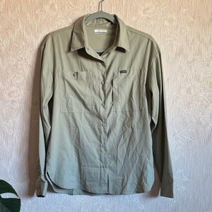 Columbia Women's Button-Up Outdoor Shirt - Olive Green